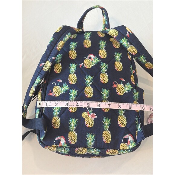 VERA BRADLEY Mini Backpack Purse Toucan Party Pineapples Small Bookbag Quilted main image 5